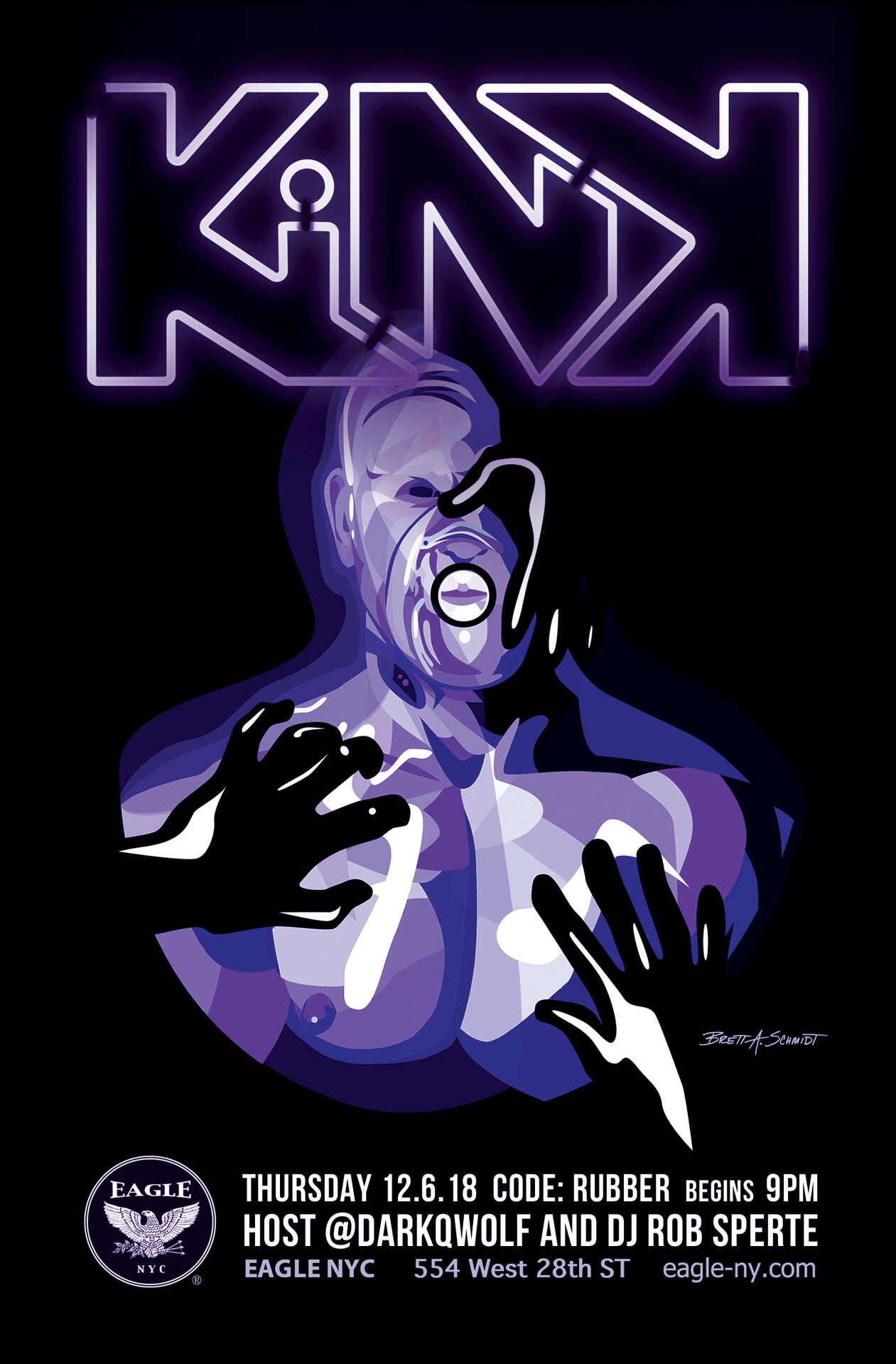 KINK: Gloves Concept by: DarkQWolf for Eagle NYC Illustrated &amp; Designed Brett A. Schmidt 2018