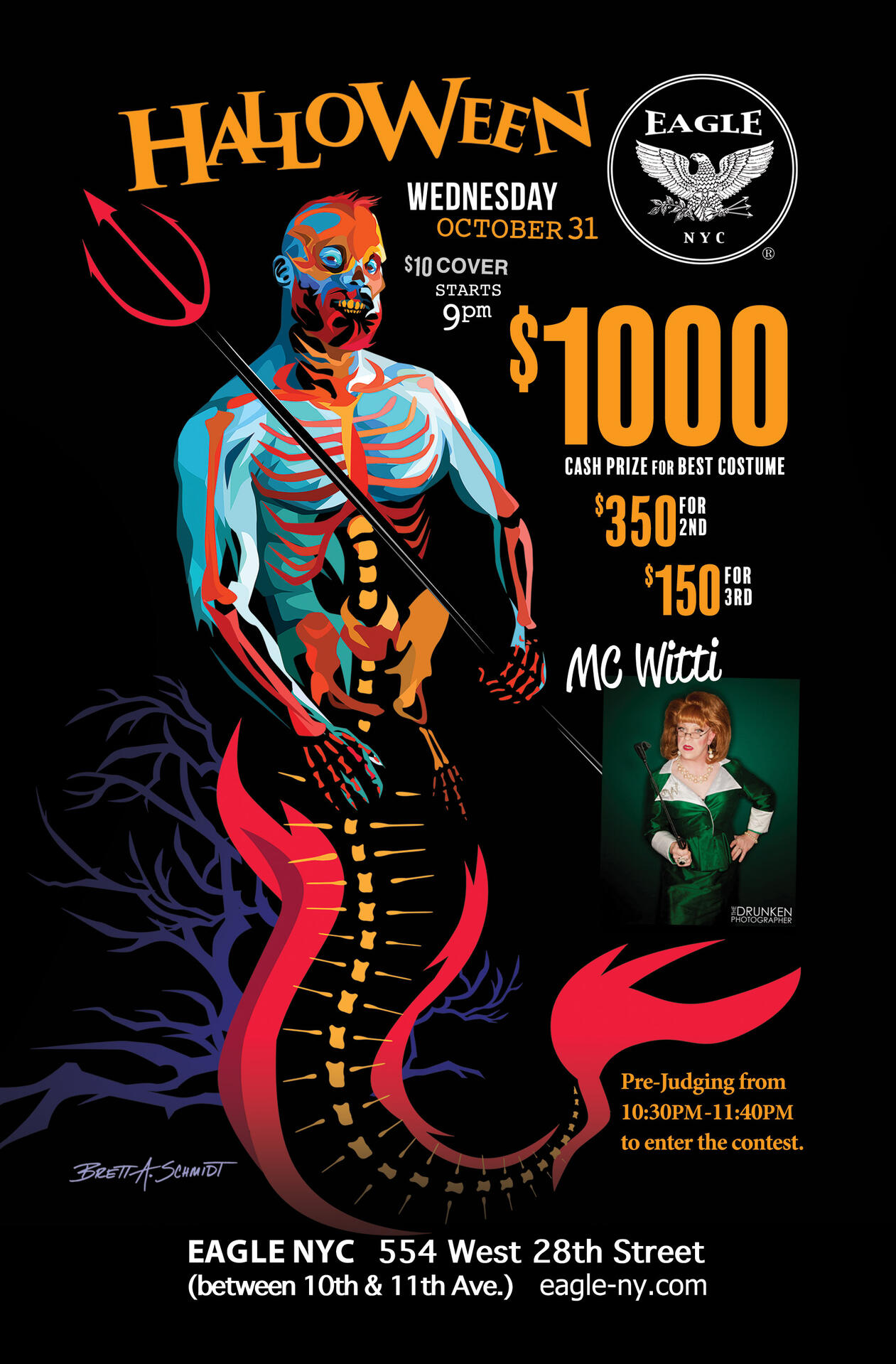 Halloween for Eagle NYC Illustrated &amp; Designed Brett A. Schmidt 2018