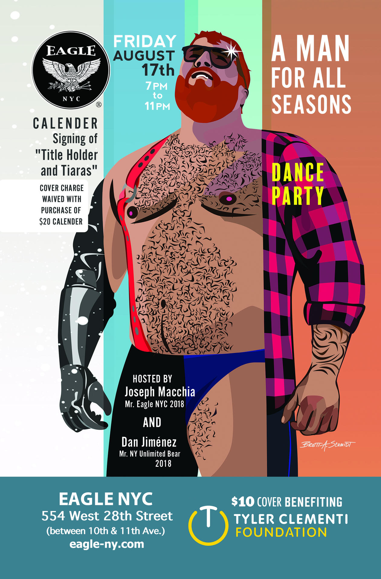 Man for All Seasons for Eagle NYC Illustrated &amp; Designed Brett A. Schmidt 2019